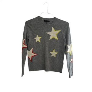 Banana Republic Merino Blend Gray Star Sweater